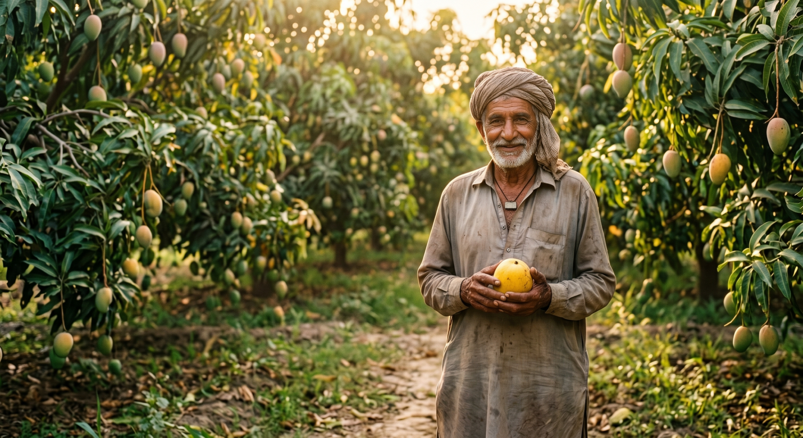 Arain Family Heritage Mango Farmer in Multan Orchard